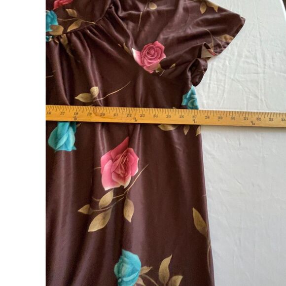 Vintage House MooMoo Roses Floral With Pockets House Lounger Dress SIZE 2X - Picture 8 of 9